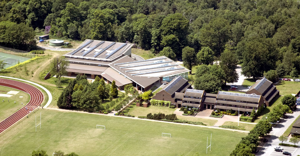 Aerial view of ACS Cobham