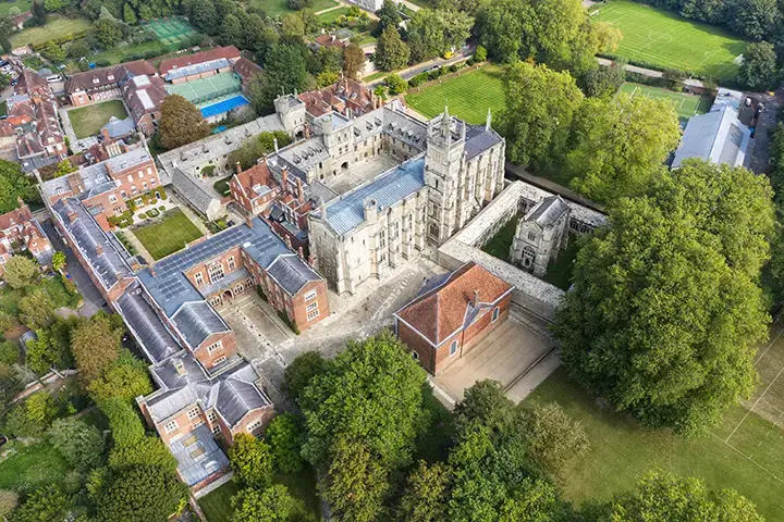 Winchester College aerial view